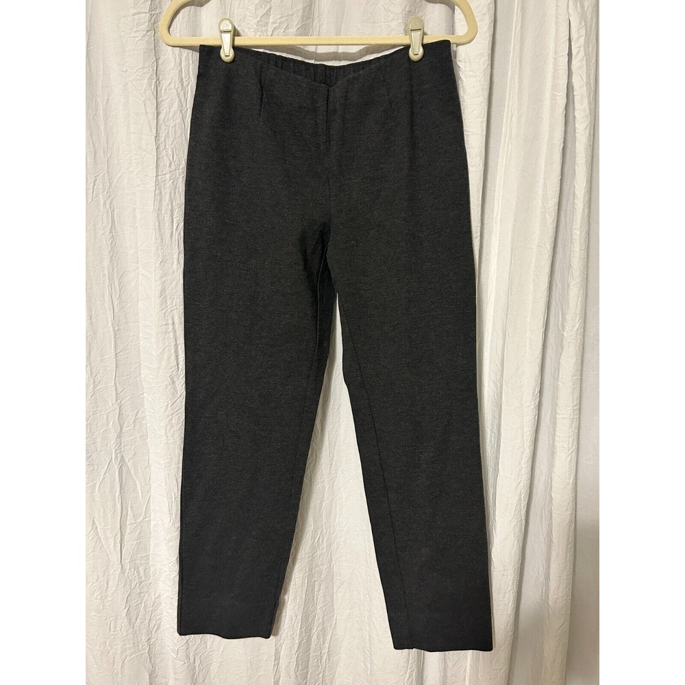 J. Jill Womens Small Petite Slim Leg Ponte Knit Slim Leg Pants Gray